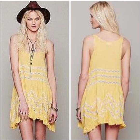 Free People Intimately | Voile And Lace Trapeze Slip Mini Dress | XS - Picture 12 of 12